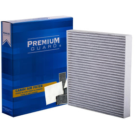 Premium Guard filter edge seal detail, ensures proper fit and leak reduction