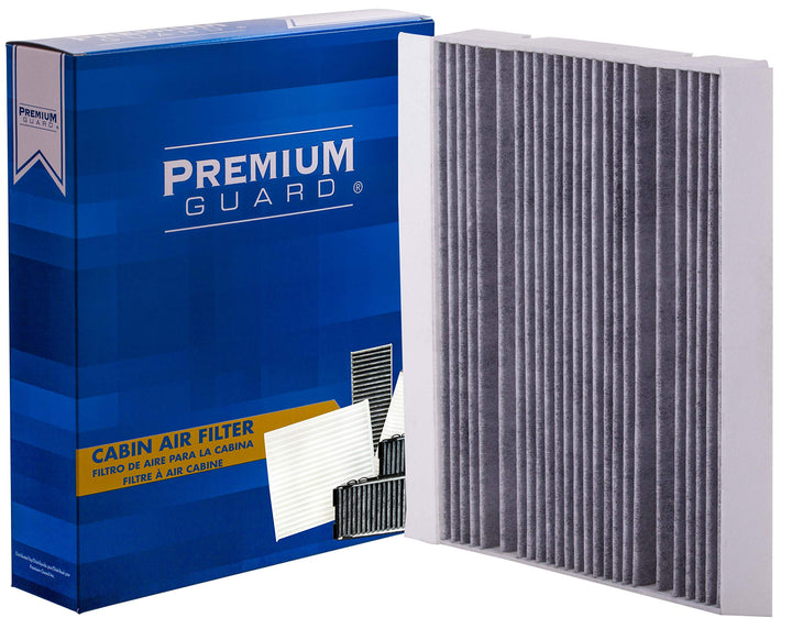 Premium Guard front packaging showing filter and model information for quick identification