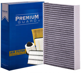 Premium Guard front packaging showing filter and brand for clear purchase benefit