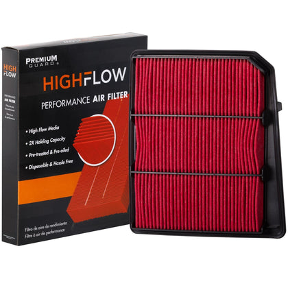Premium Guard HIGHFLOW front packaging showing product and fitment benefits