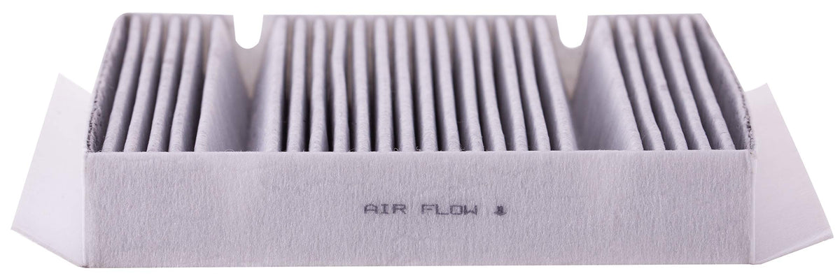 Premium Guard label close-up showing part number and airflow arrow for correct installation
