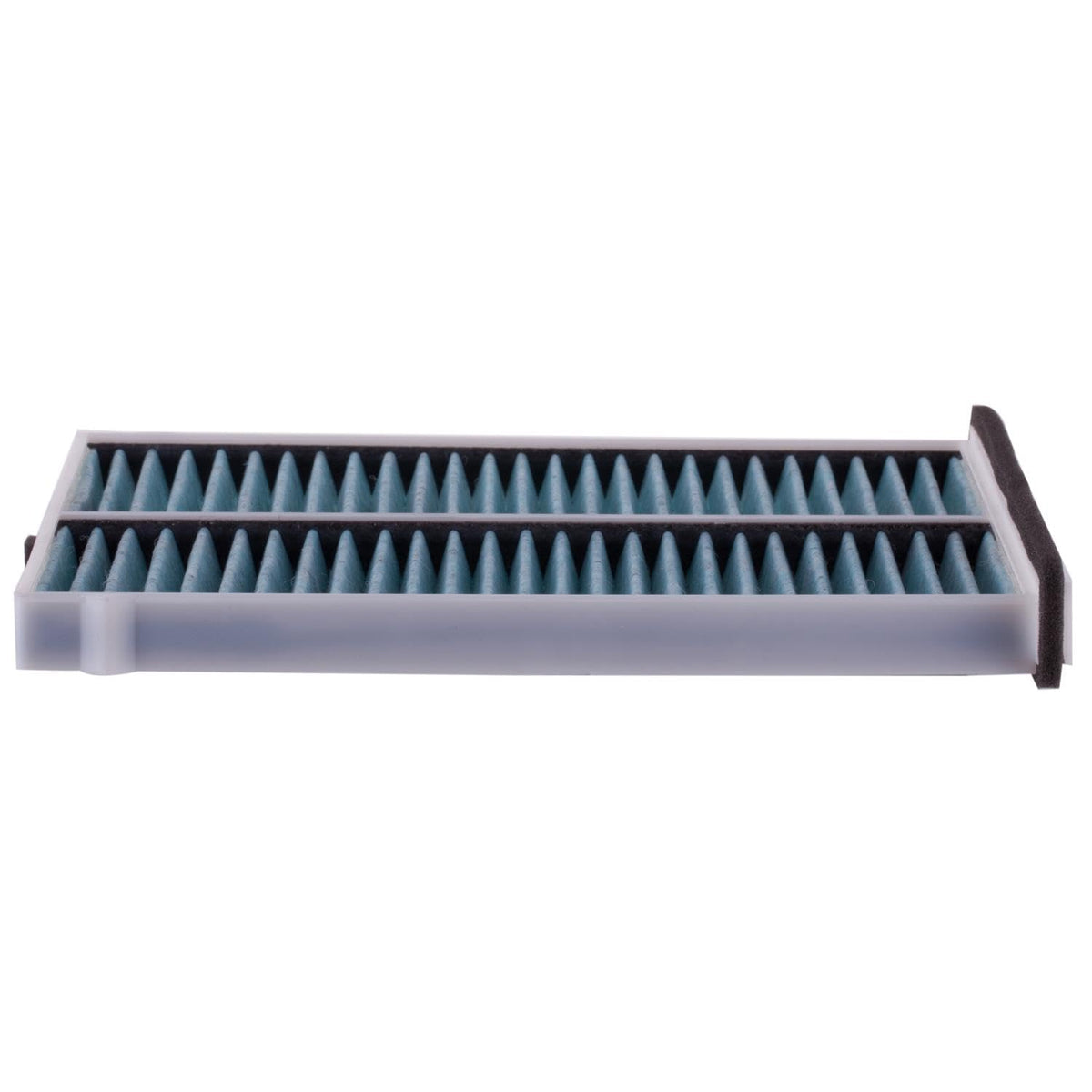 Premium Guard filter fitted inside Mazda vent delivering fresher cabin air