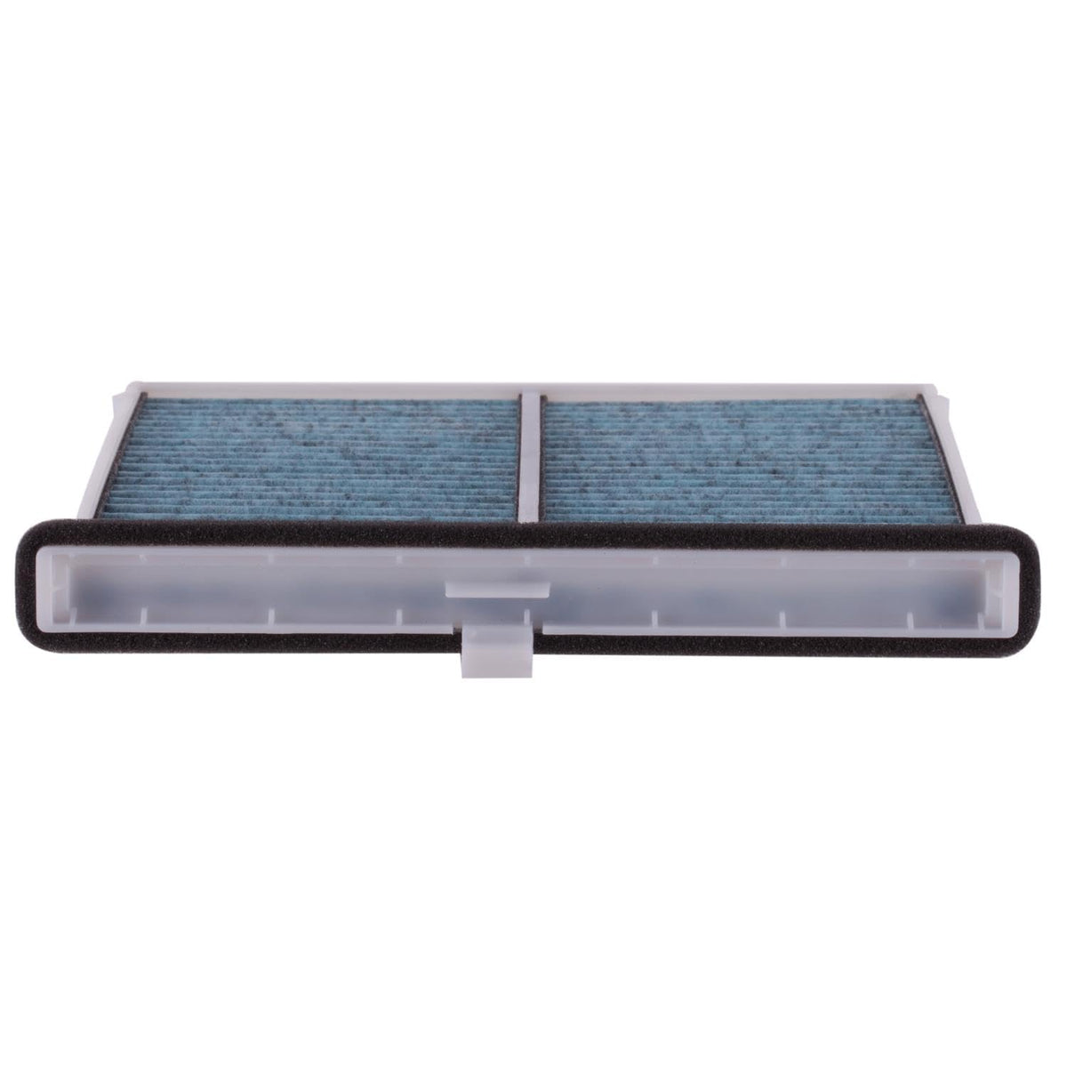 Premium Guard filter installed under glovebox demonstrating easy replacement