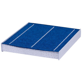 Premium Guard filter in vehicle cabin showing fresher air for occupants benefit
