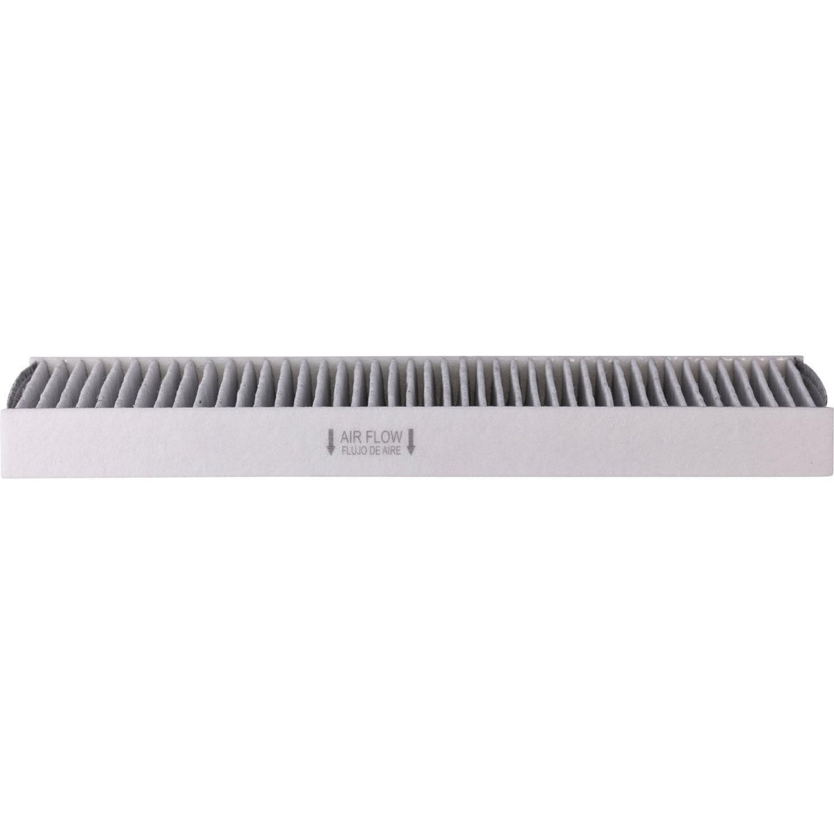 Premium Guard angled side profile of filter emphasizing construction and seal design benefit: reliable fit