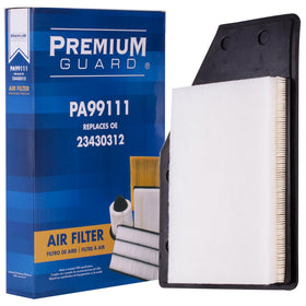 Premium Guard PG air filter front view showing fit and protection