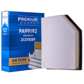 Premium Guard PG PA99193 front view showing shape and fit for Volvo intake