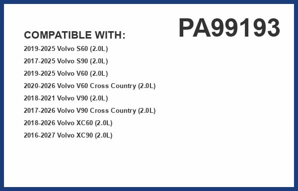 Premium Guard PG PA99193 installed in Volvo XC90 airbox for easy replacement
