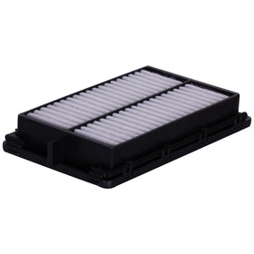 Premium Guard filter holding captured dust demonstrating high capacity
