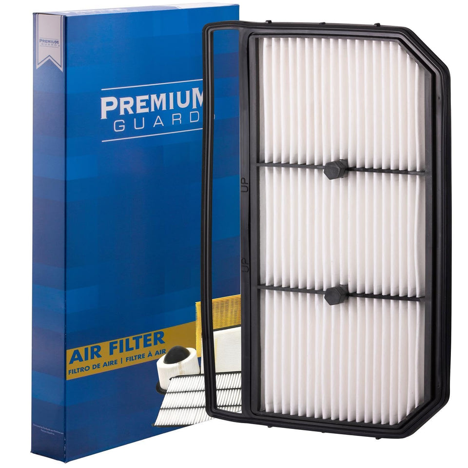 Premium Guard front view showing filter fit and shape for correct replacement
