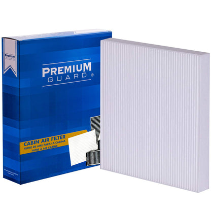 Premium Guard front packaging showing filter and fitment details for quick selection