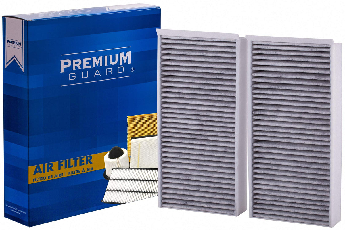 Premium Guard front view of filter showing sealed frame and fit benefits
