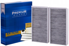 Premium Guard front view of filter showing sealed frame and fit benefits
