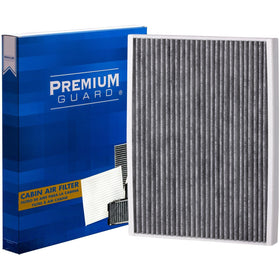 Premium Guard close-up of activated charcoal layer showing odor control benefit