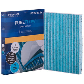 Premium Guard PUREFLOW activated carbon layer visible for odor control