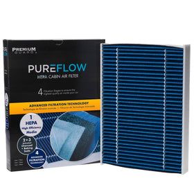 Premium Guard charcoal layer detail showing odor adsorption technology