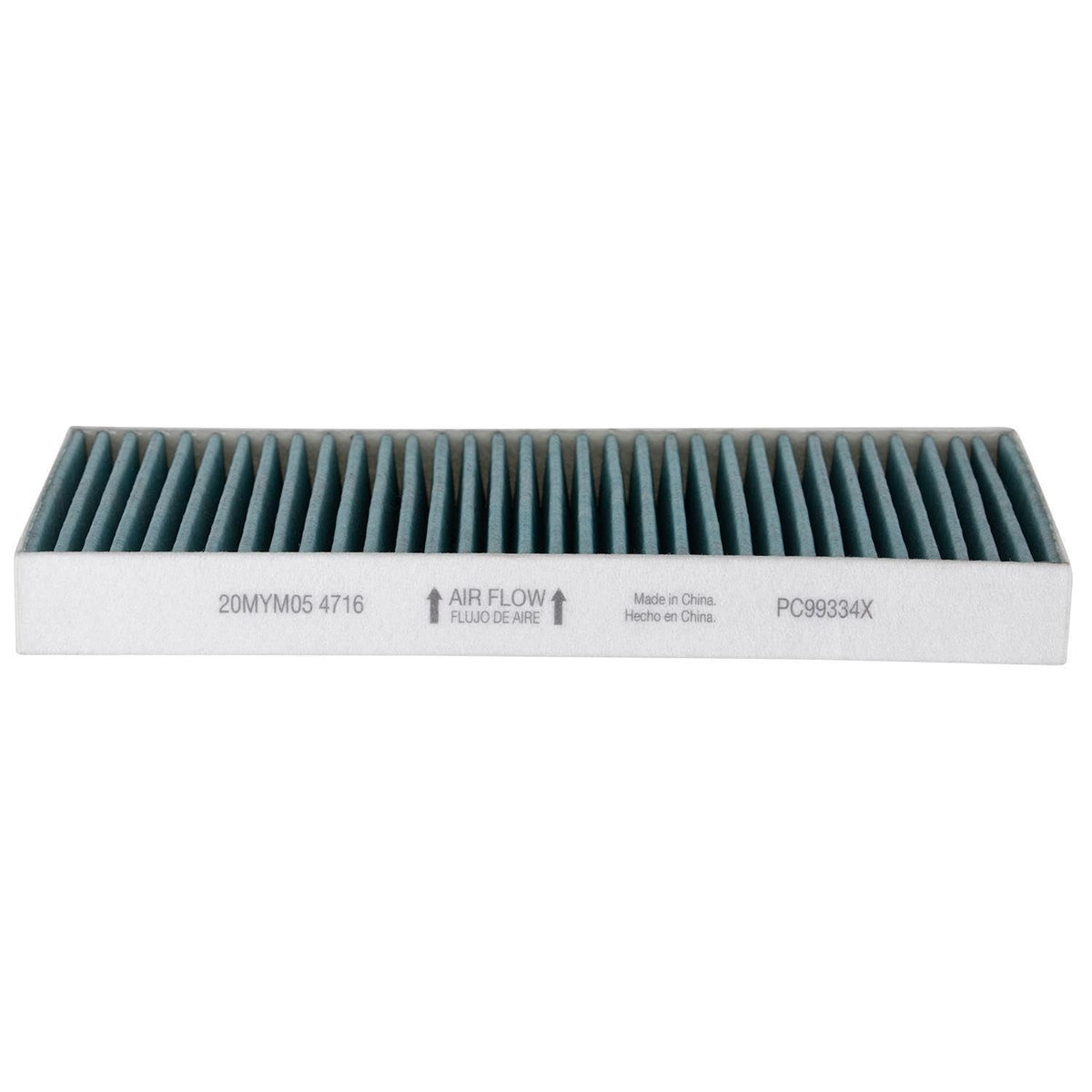 Premium Guard PUREFLOW filter held in hand to show size and easy replacement scale