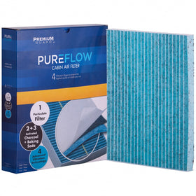 Premium Guard PUREFLOW front packaging showing product and fitment benefits