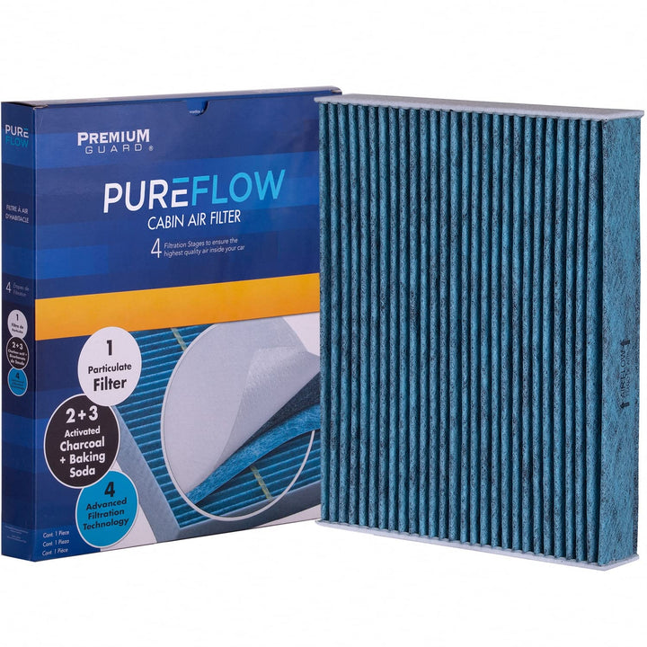 Premium Guard PUREFLOW front packaging showing product and fitment benefits