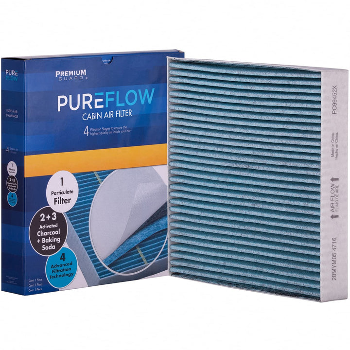 Premium Guard PUREFLOW front packaging showing product and fitment benefits