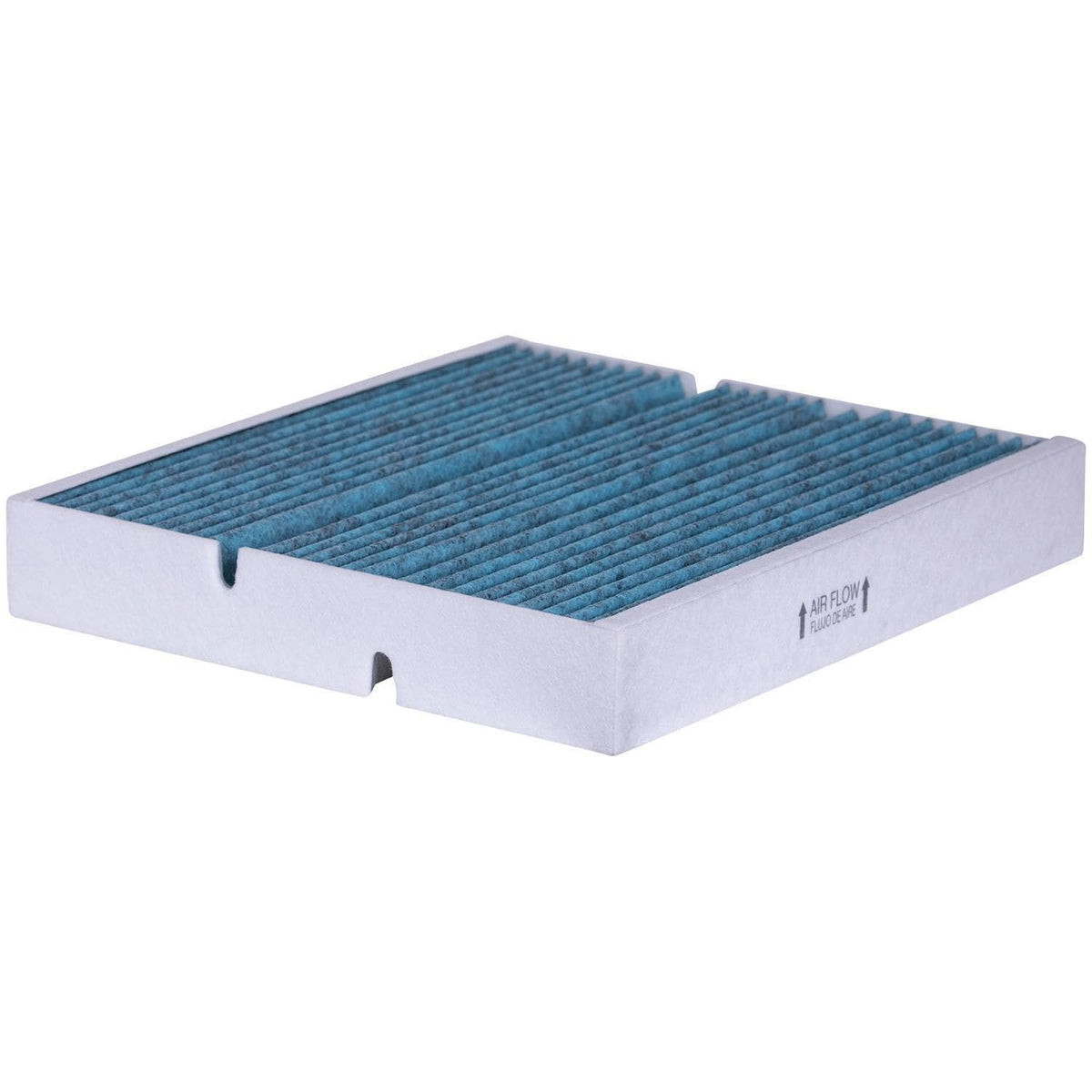 Premium Guard PUREFLOW label orientation in housing ensuring proper airflow and correct installation