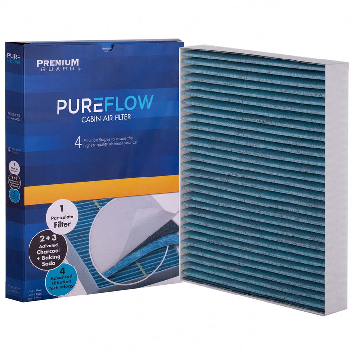 Premium Guard front packaging showing PUREFLOW PC4211X and fitment benefits