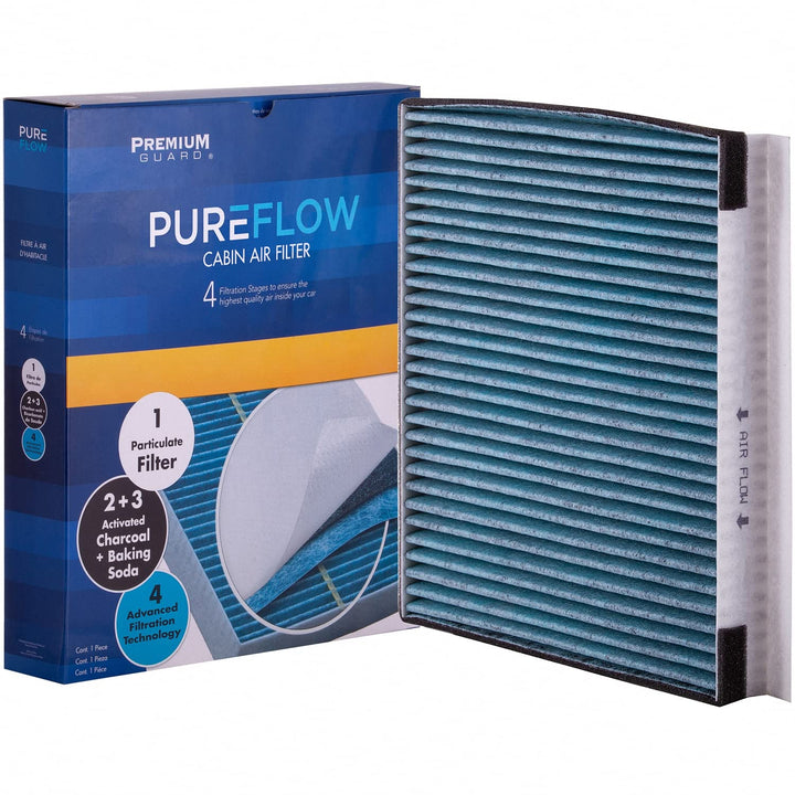 Premium Guard PUREFLOW front packaging showing model and fitment benefits