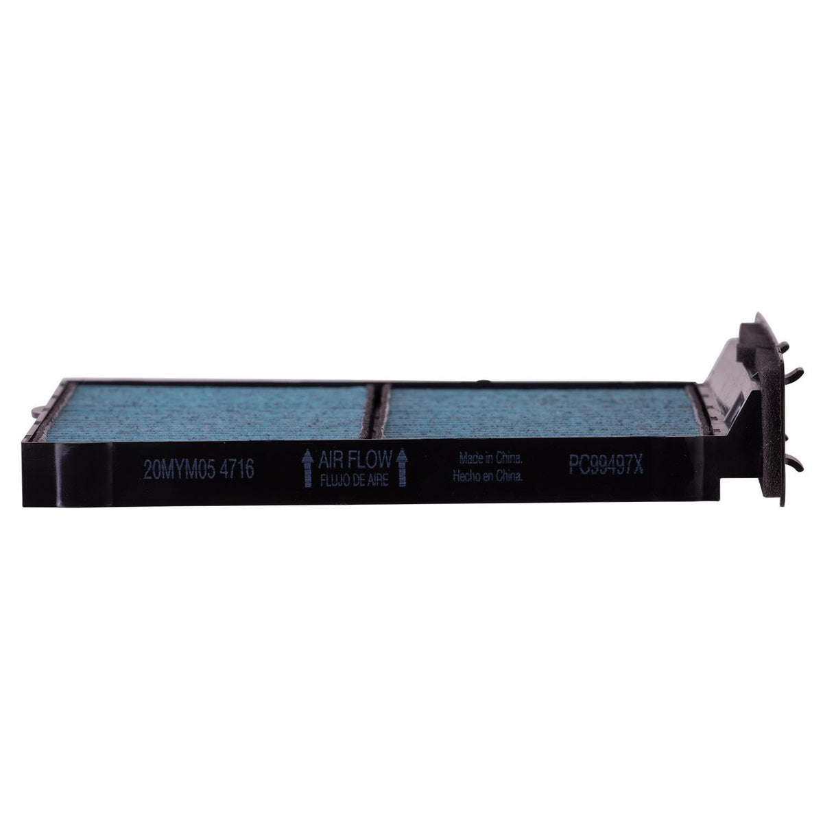 Premium Guard PureFlow beside ruler showing size and fitment certainty benefit