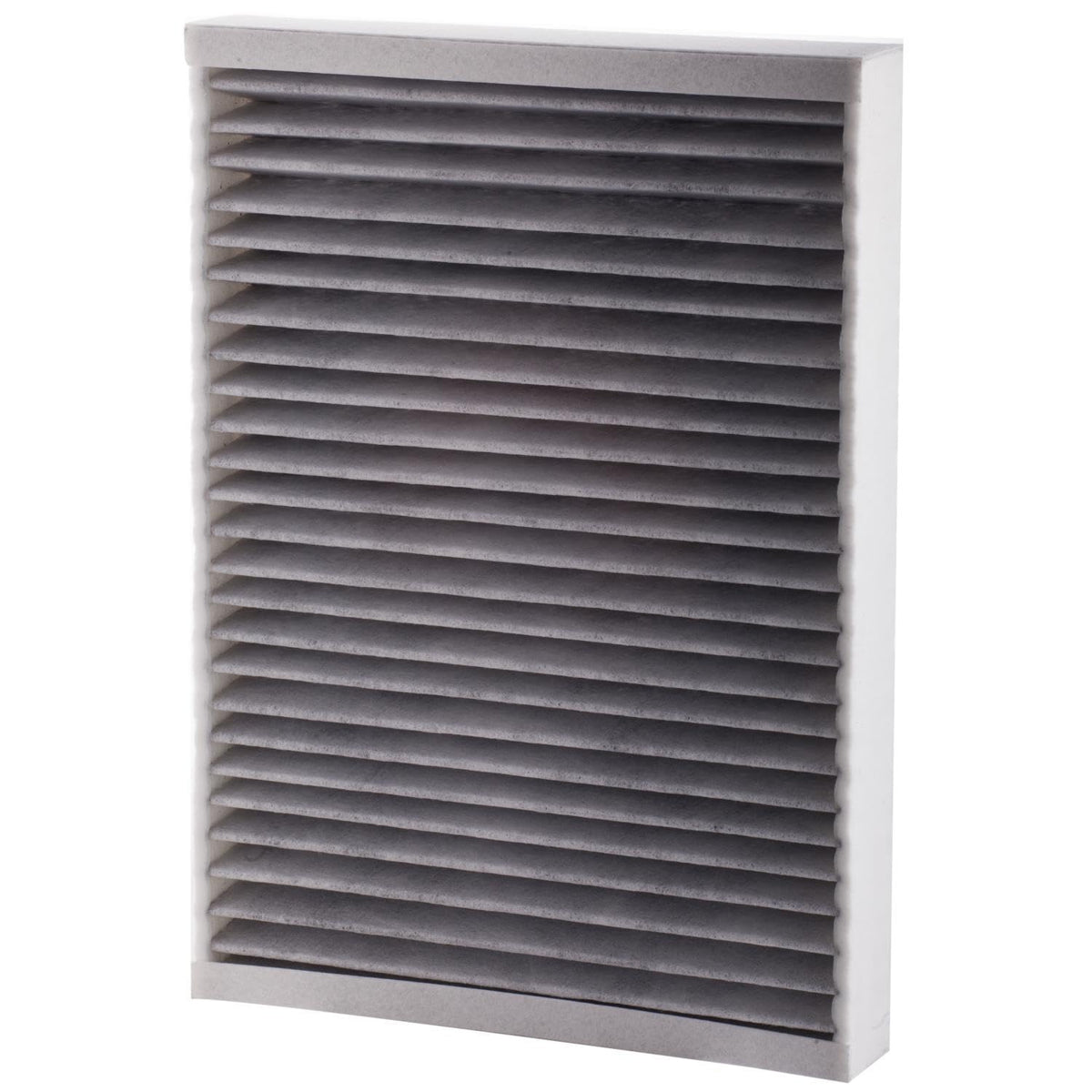 Premium Guard filter next to a ruler illustrating correct size and fit