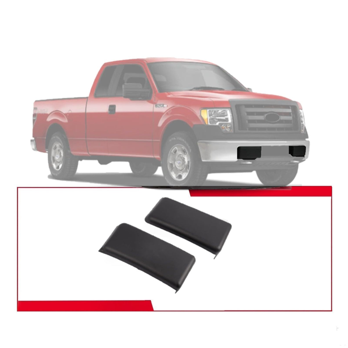 Premium Pickup Part front bumper pad front view showing OEM fit and restored appearance