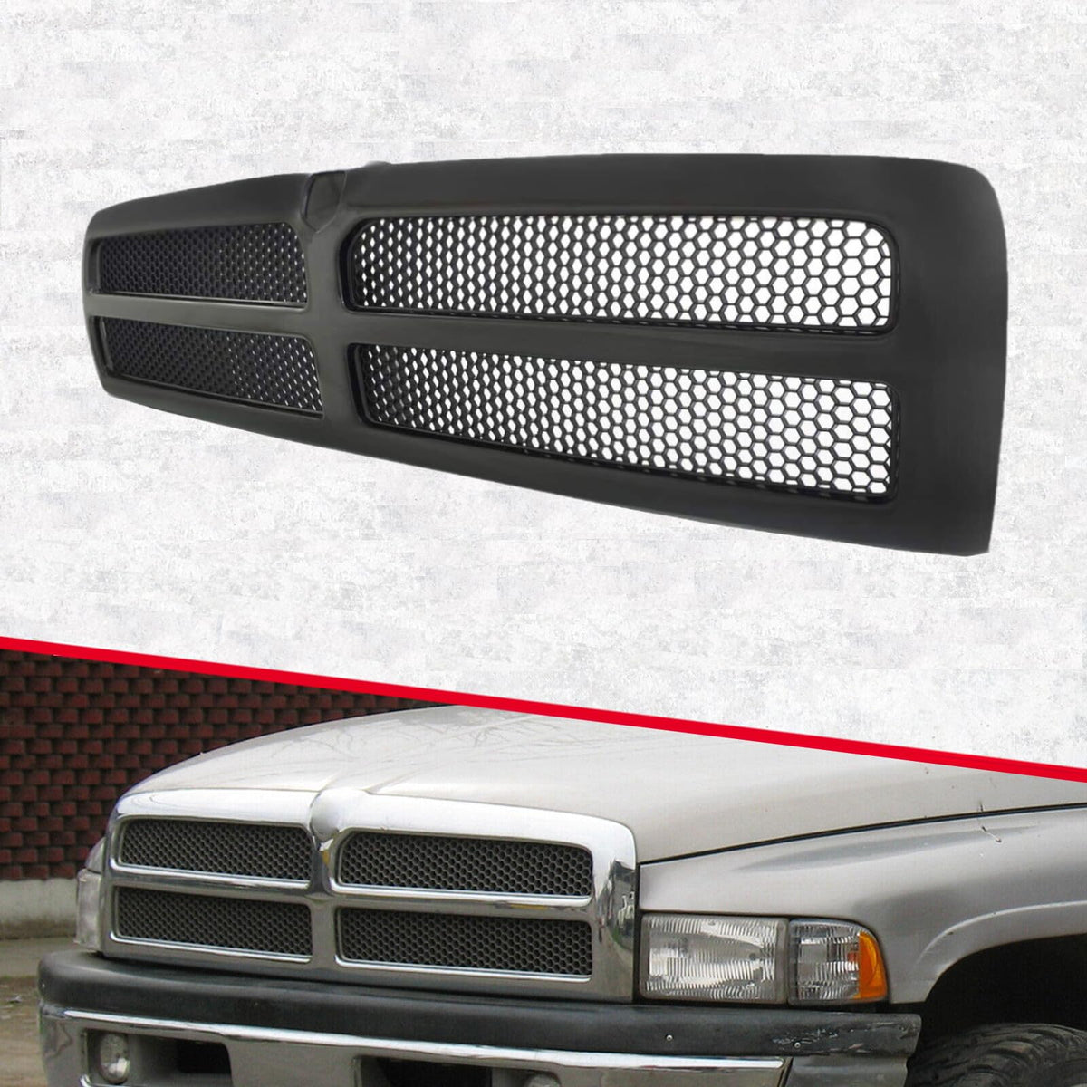 Premium Pickup Part side profile installed on Dodge Ram demonstrating direct-fit alignment and clean integration