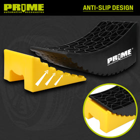 Prime 1 side profile showing tapered ramp design for easy tire alignment