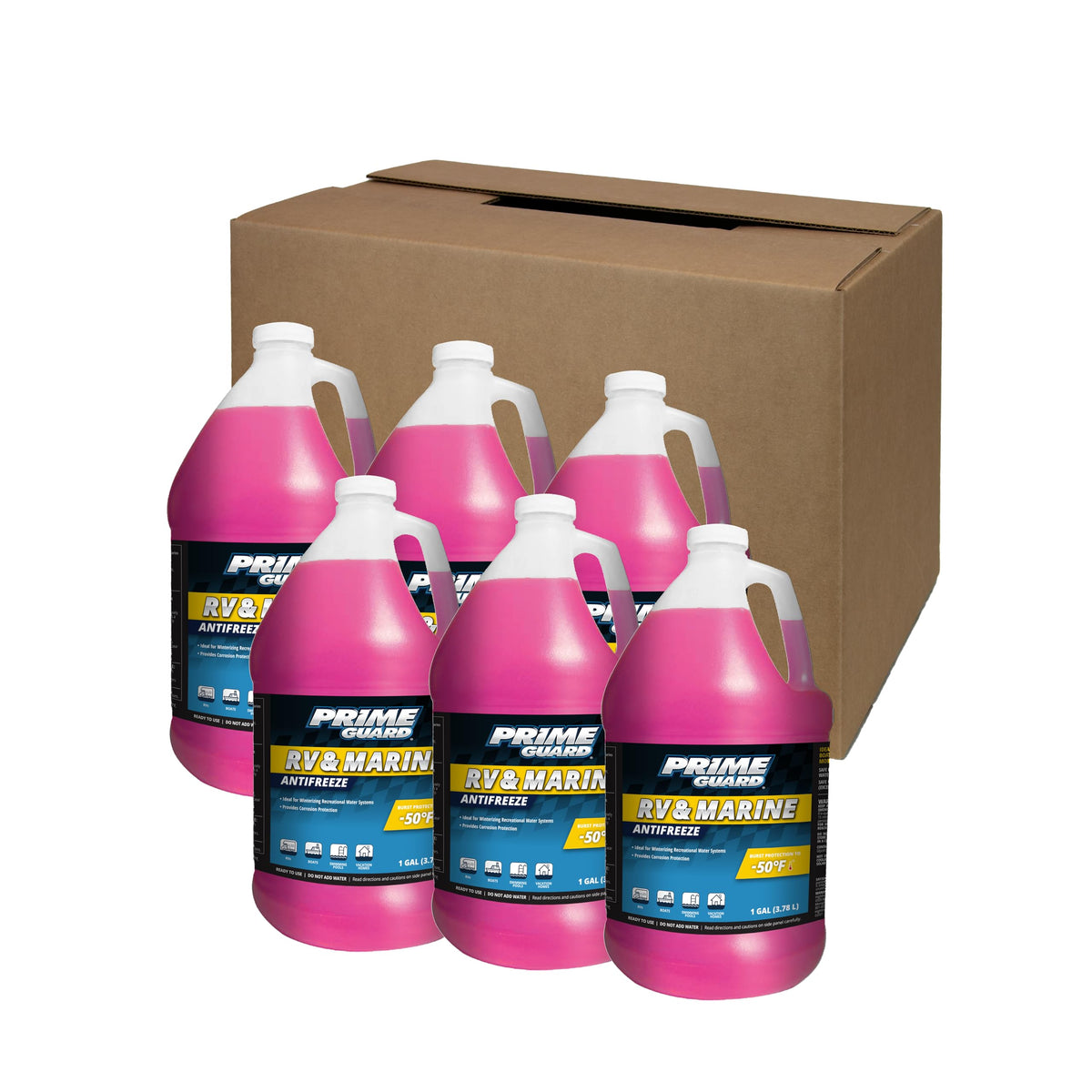Prime Guard front label showing product name and -50°F protection benefit
