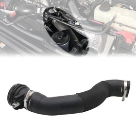 Priprilod front view intercooler outlet hose showing OEM fit and correct shape