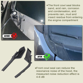 Priprilod installed on RAV4 hood securing water and debris protection