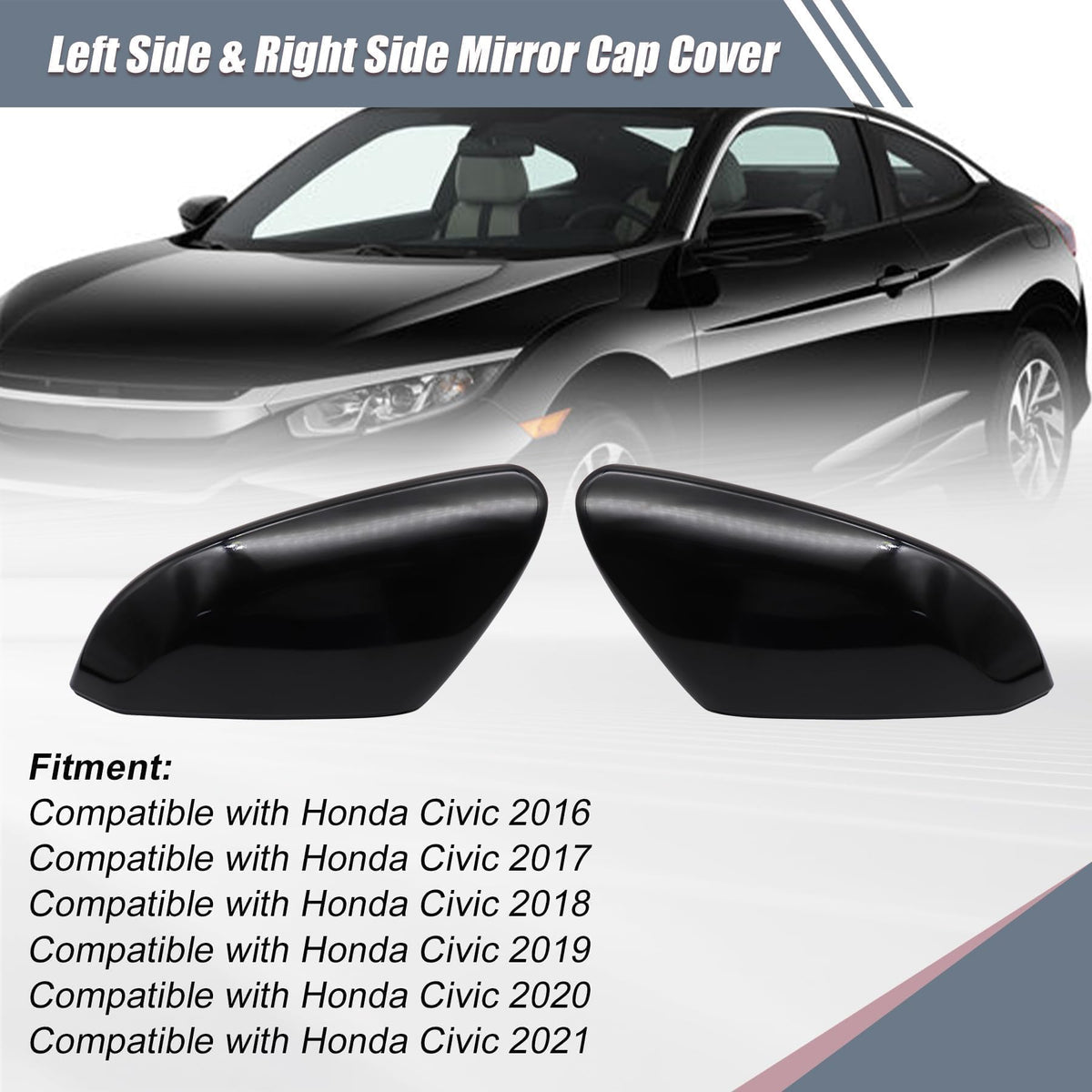 Priprilod mirror cap installed on Honda showing seamless appearance benefit