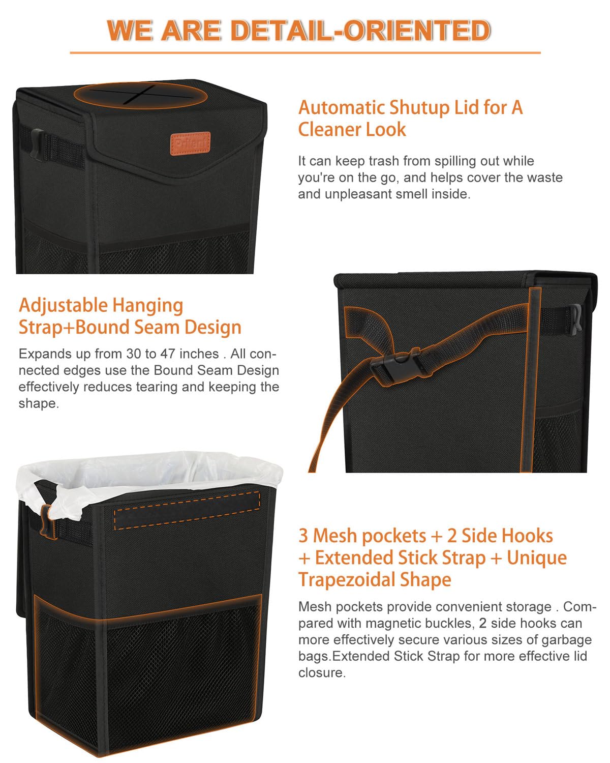 Pritent hung on headrest demonstrating secure hands‑free placement