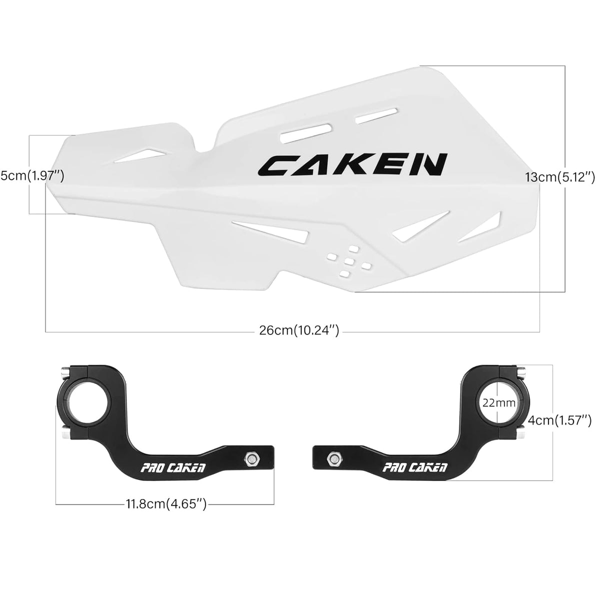 PRO CAKEN close-up of CNC-forged 6061 aluminum bracket highlighting strength