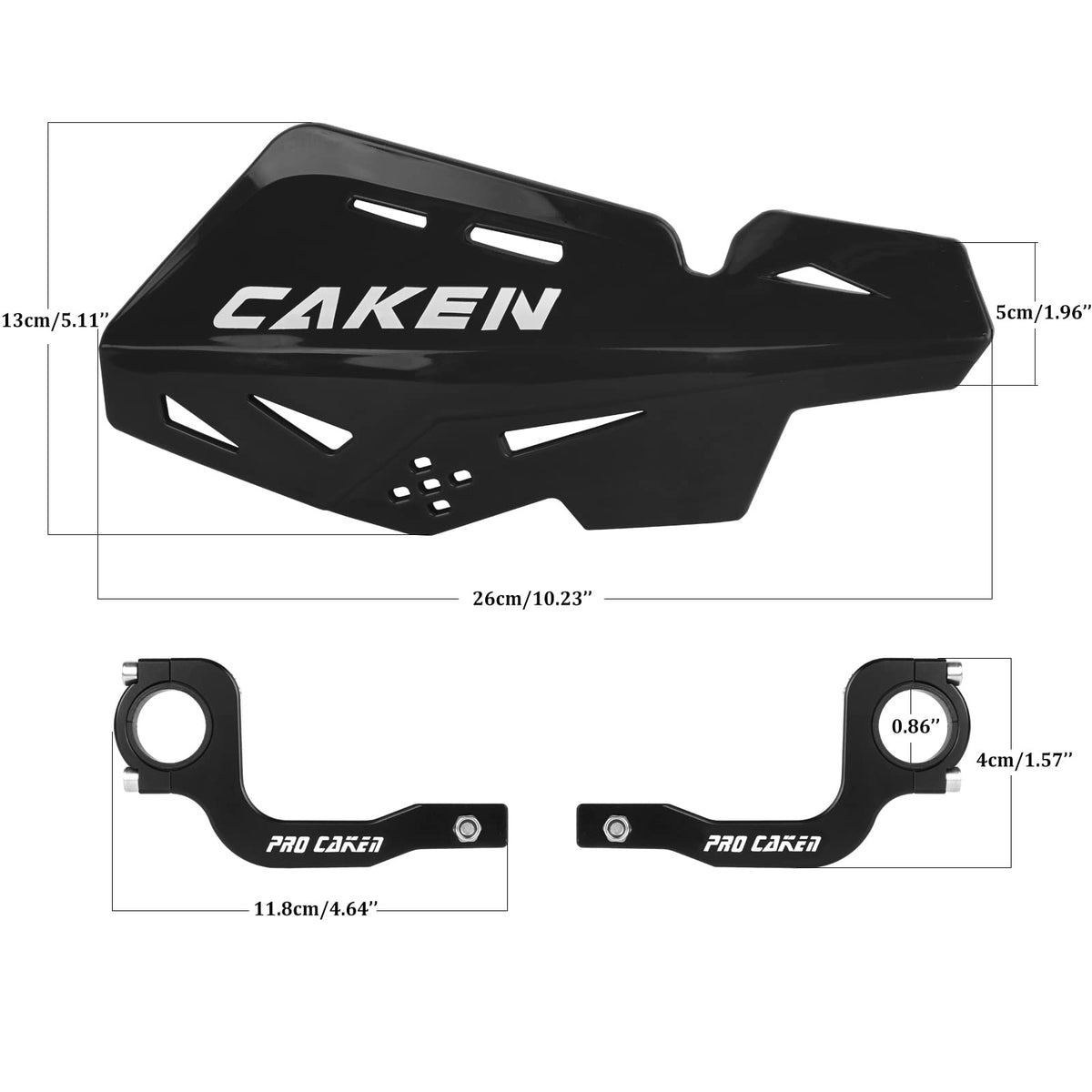 PRO CAKEN CNC-forged aluminum bracket close-up highlighting strength
