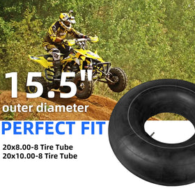 PRO CAKEN inner tube installed on a lawn mower wheel demonstrating quick repair