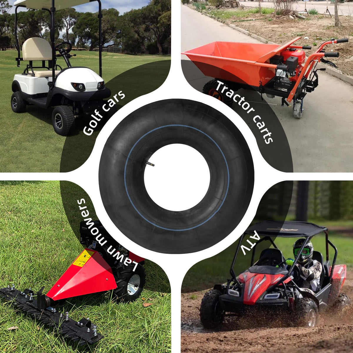 PRO CAKEN tube on a utility cart at a yard work site illustrating dependable performance
