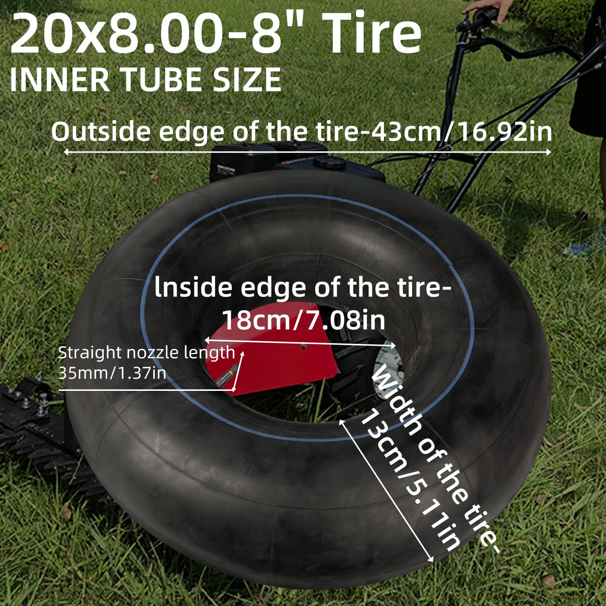 PRO CAKEN close-up of TR4 straight rubber valve stem for reliable inflation