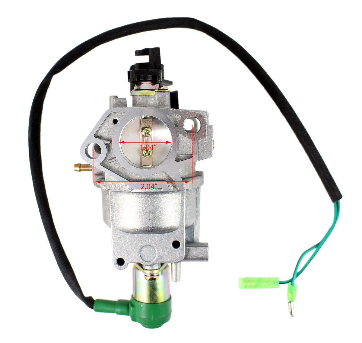 Pro Chaser carburetor solenoid close-up showing clean shutoff function