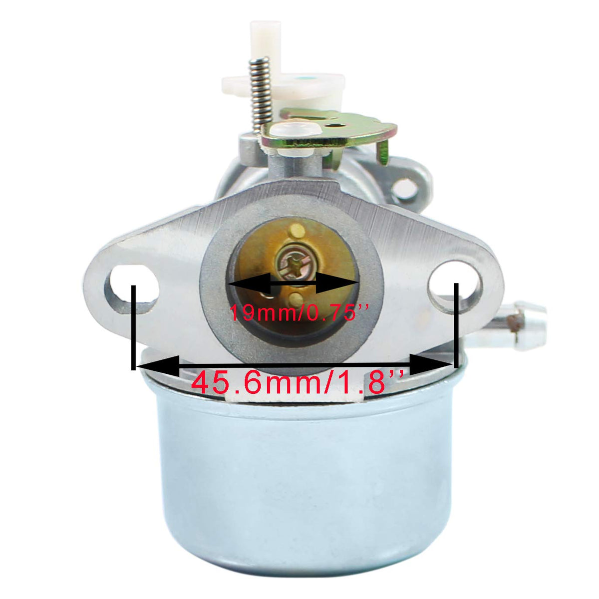 Pro Chaser carburetor close-up of throttle and choke for accurate adjustment