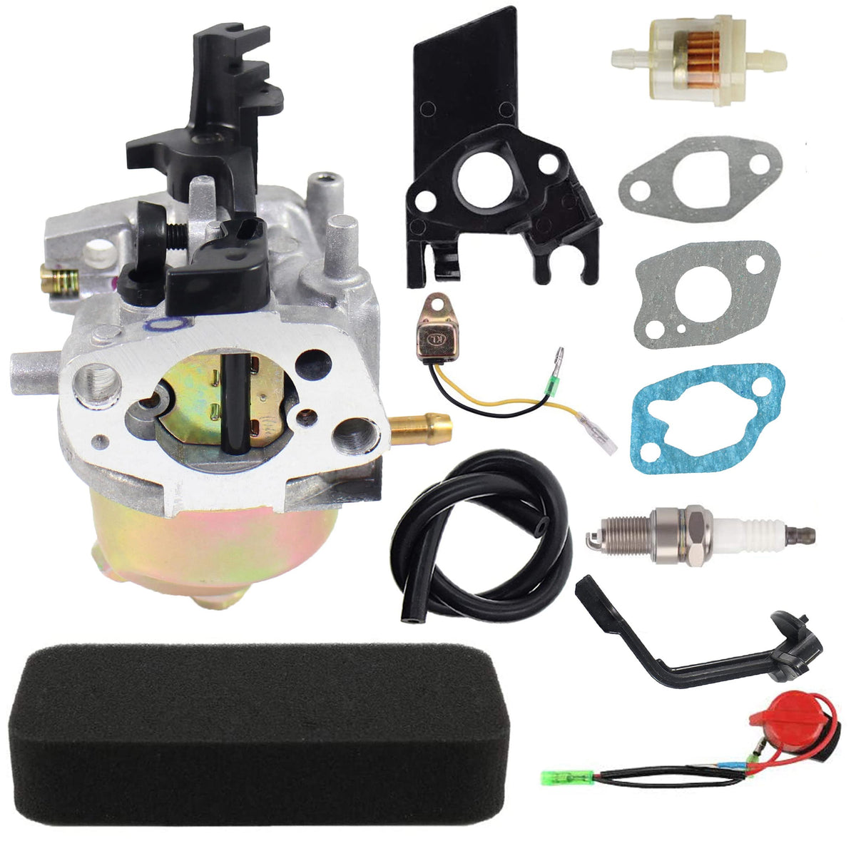 Pro Chaser carburetor front view showing mounting points for easy replacement