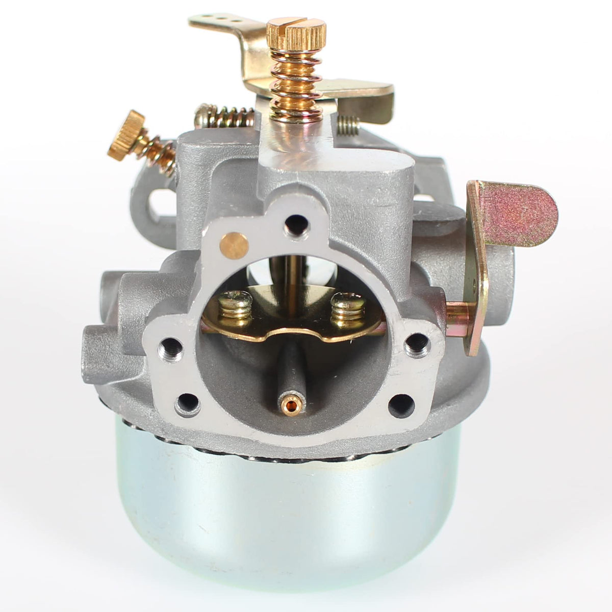 Pro Chaser carburetor mounted on a Troy-Bilt tiller illustrating fit on Kohler Magnum engine