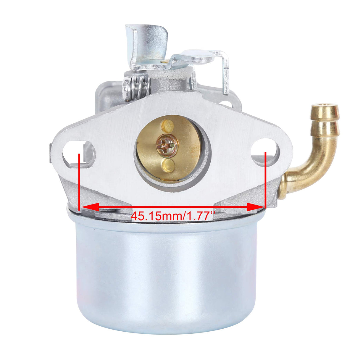 Pro Chaser carburetor side detail highlighting body finish and corrosion-resistant materials for durability