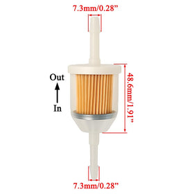 Pro Chaser carburetor next to ruler to show scale and mounting footprint clarity