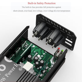 Pro Chaser close-up of USB ports with included USB‑C adapters for modern devices