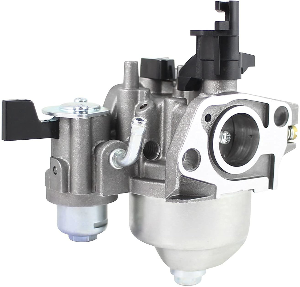 Pro Chaser top view showing fuel inlet and throttle linkage for consistent fuel flow